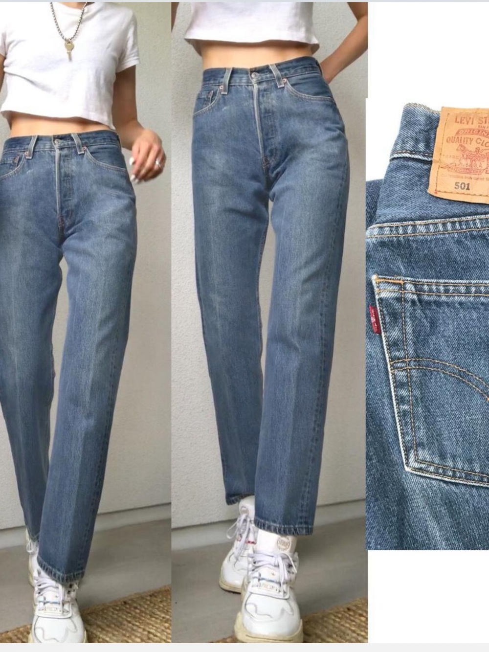 Levi's Straight-Leg Women's Jeans in Medium Blue Wash